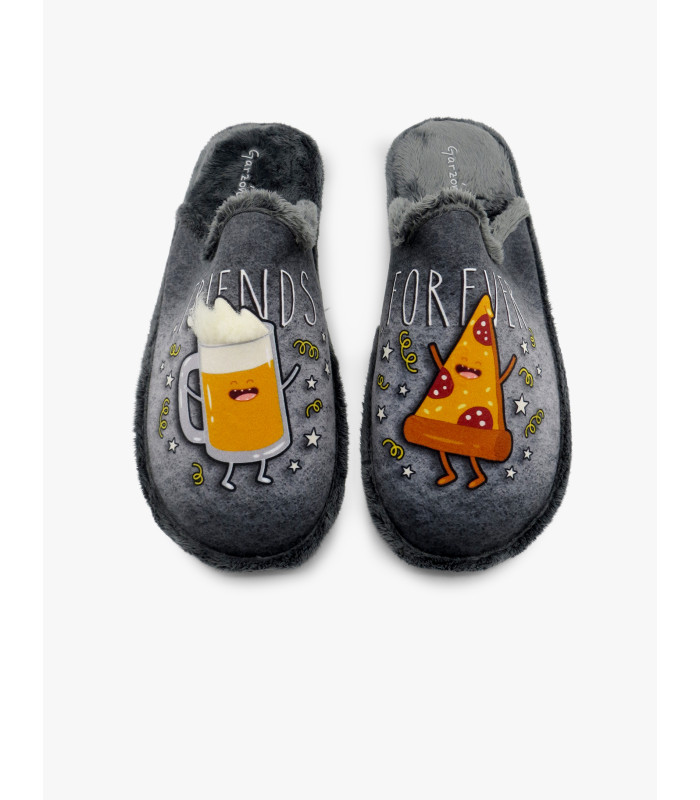 Zapatilla abierta gris