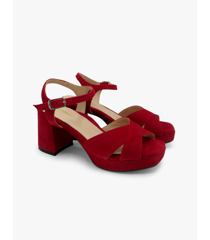 Red suede sandal PieSanto - image 2