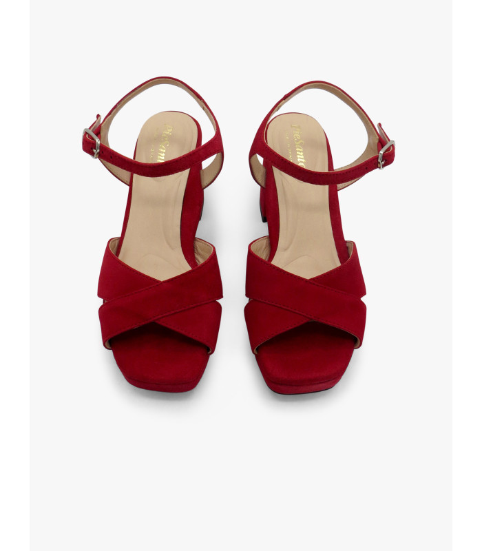 Red suede sandal PieSanto - image 3