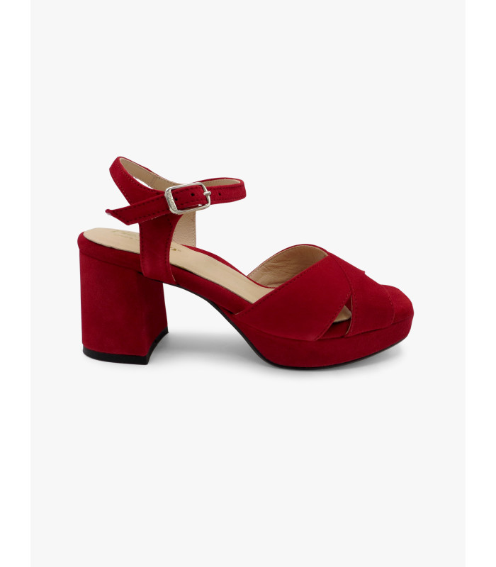 Red suede sandal PieSanto - image 5