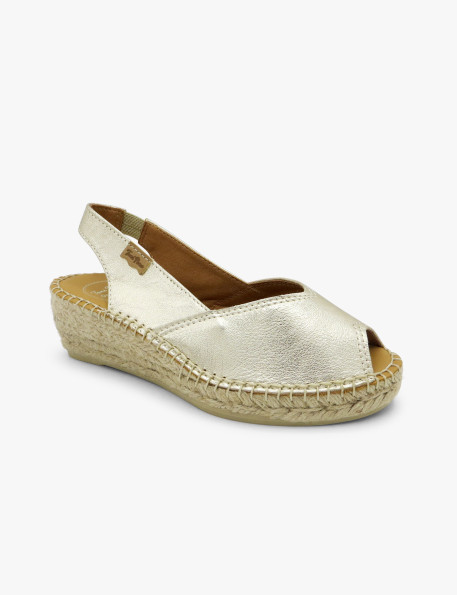 Bernia gold espadrille Toni Pons