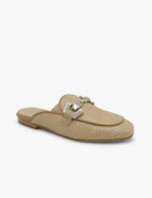 Taupe braided mule Dansi