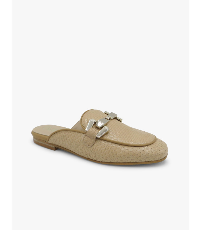 Mule trenza taupe