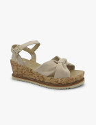 Beige cork sandal