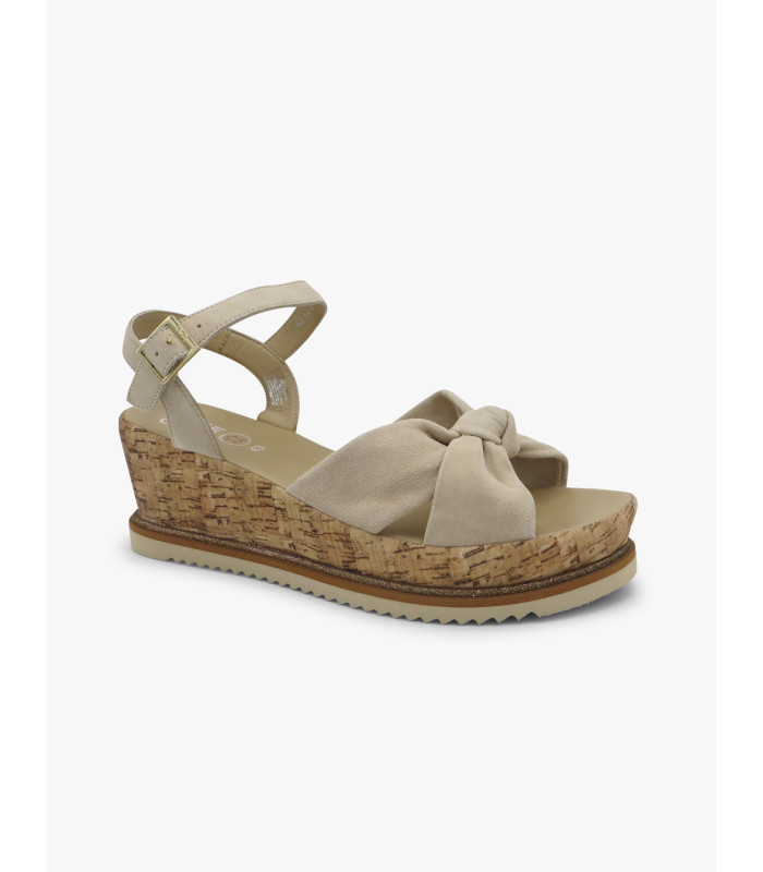 Beige cork sandal