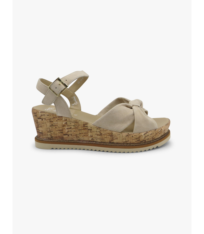 Beige cork sandal - image 2
