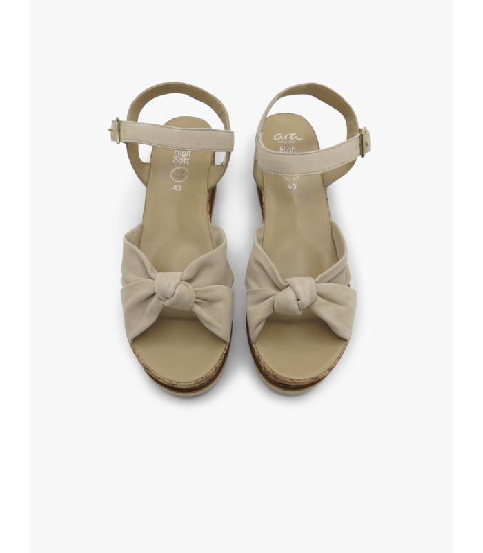 Beige cork sandal - image 4