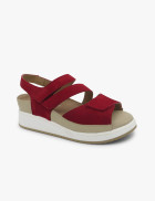Red strappy sandal PieSanto