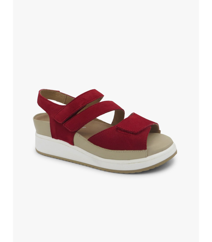Red strappy sandal PieSanto