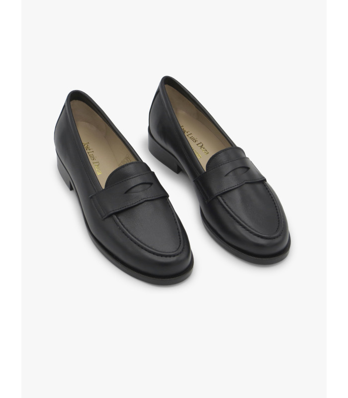 Black leather loafer José Luis Deza - image 3