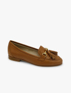 Tan fringed loafer José Luis Deza