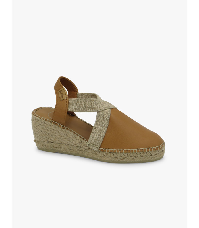 Alpargata piel cuero