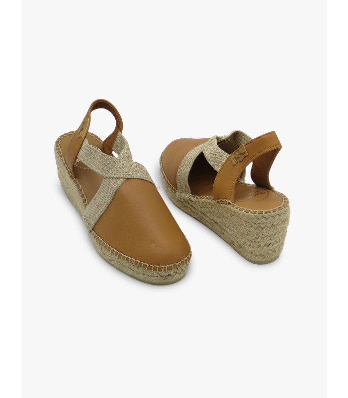 Alpargata piel cuero