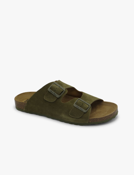 Sandalia hebillas verde