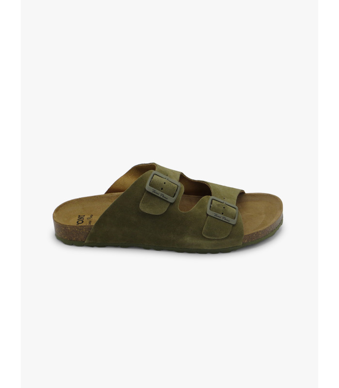 Sandalia hebillas verde