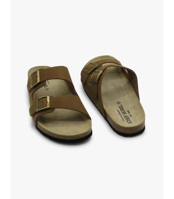 Sandalia hebillas caqui