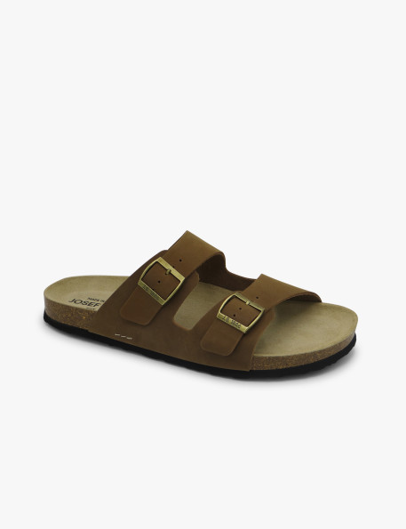 Sandalia hebillas caqui