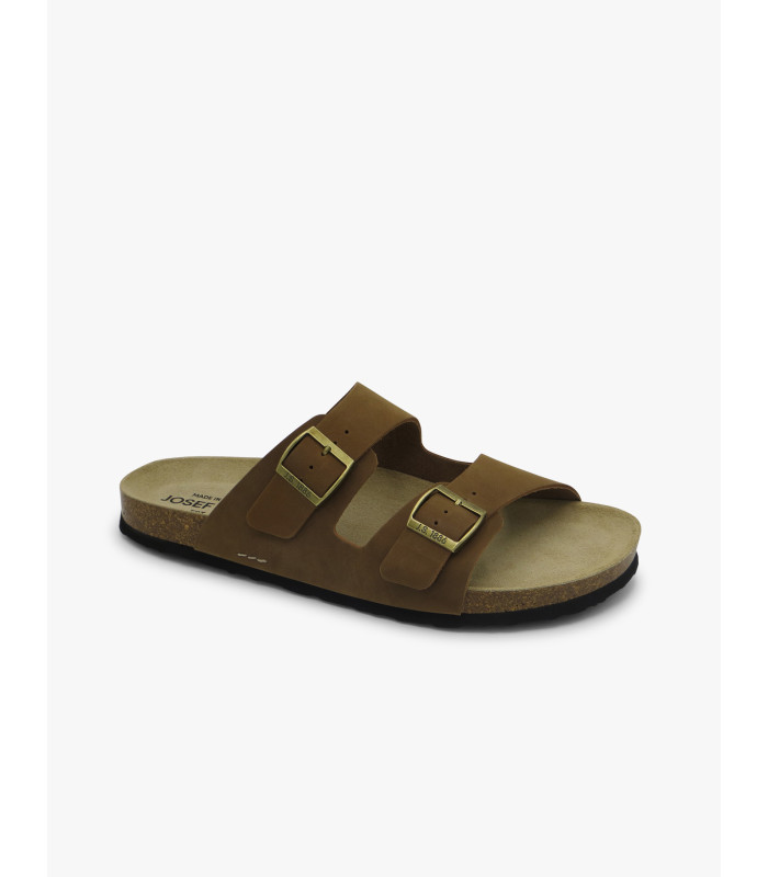 Sandalia hebillas caqui