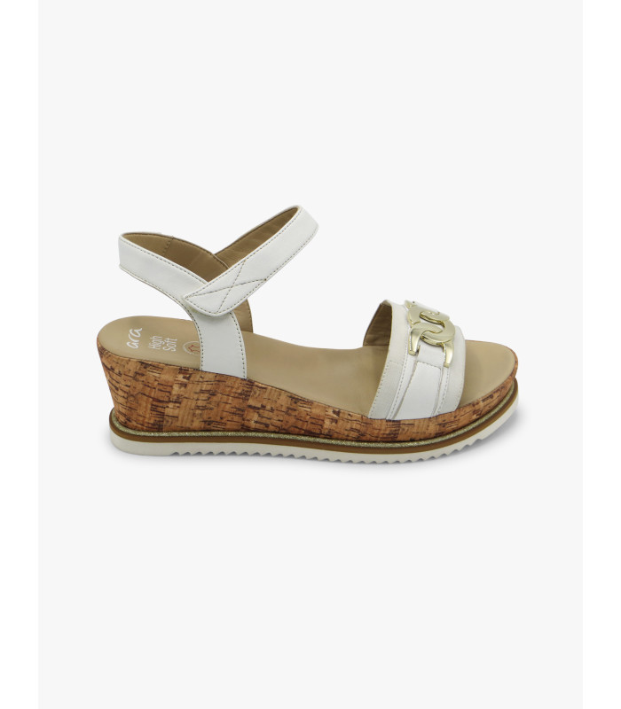 Sandalia corcho blanca