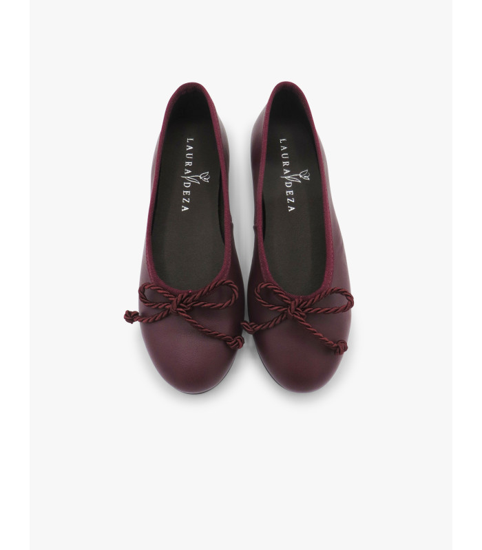 Burgundy ballet flat Laura Deza - image 3