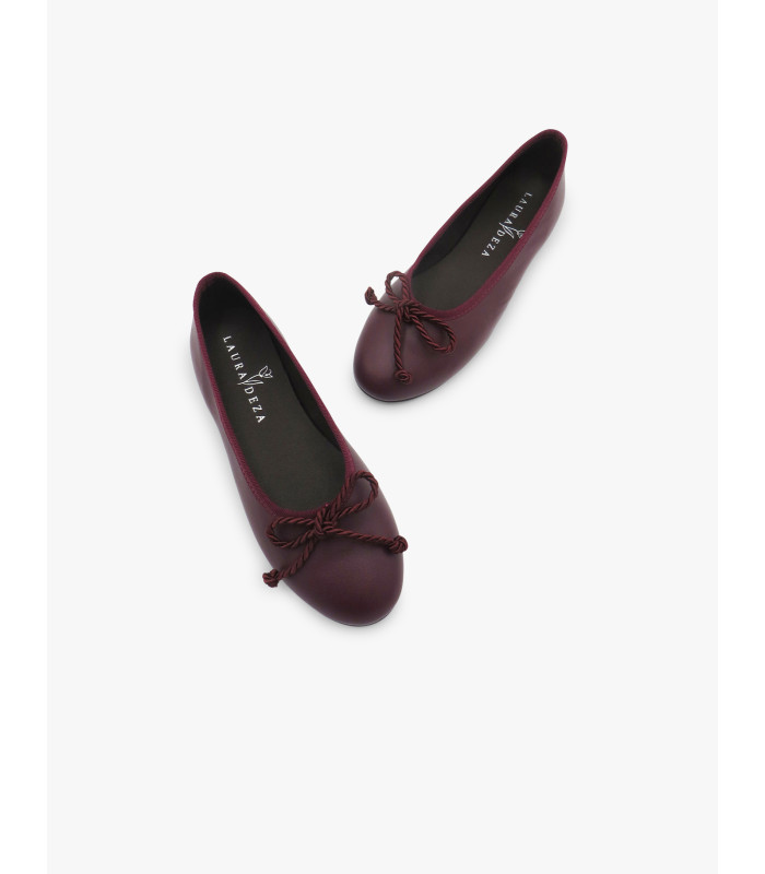 Burgundy ballet flat Laura Deza - image 4