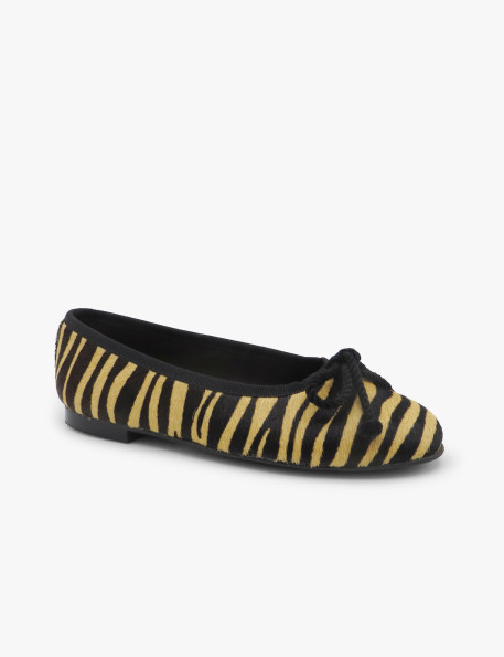 Zebra ballet flat Laura Deza