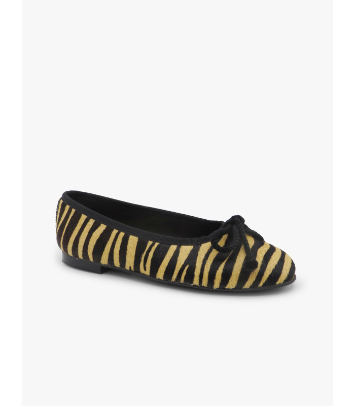 Zebra ballet flat Laura Deza