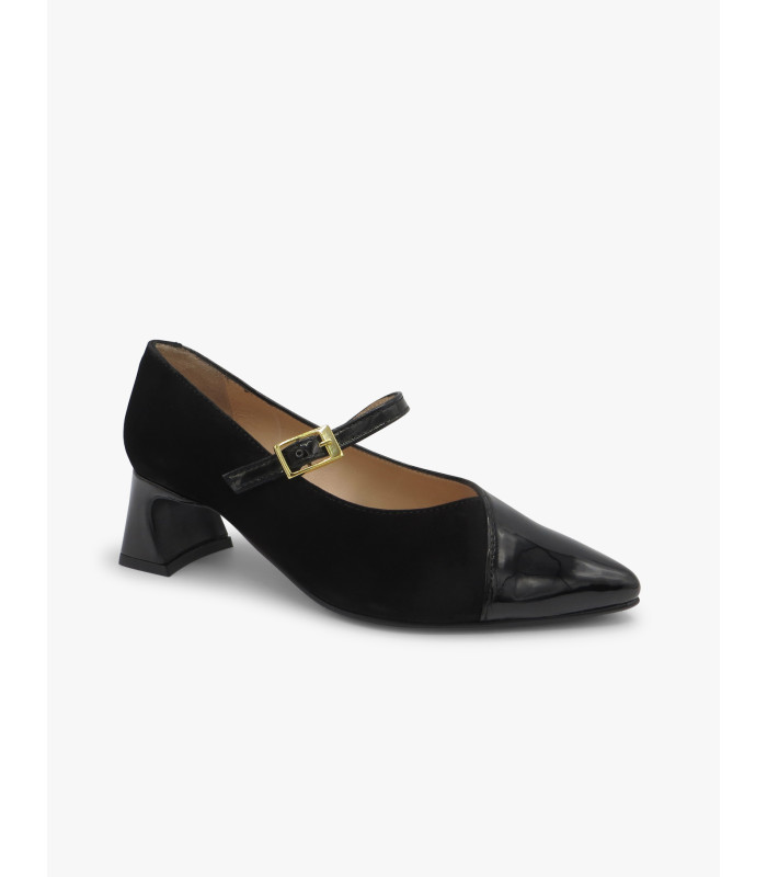 Black patent leather Mary Janes Laura Deza