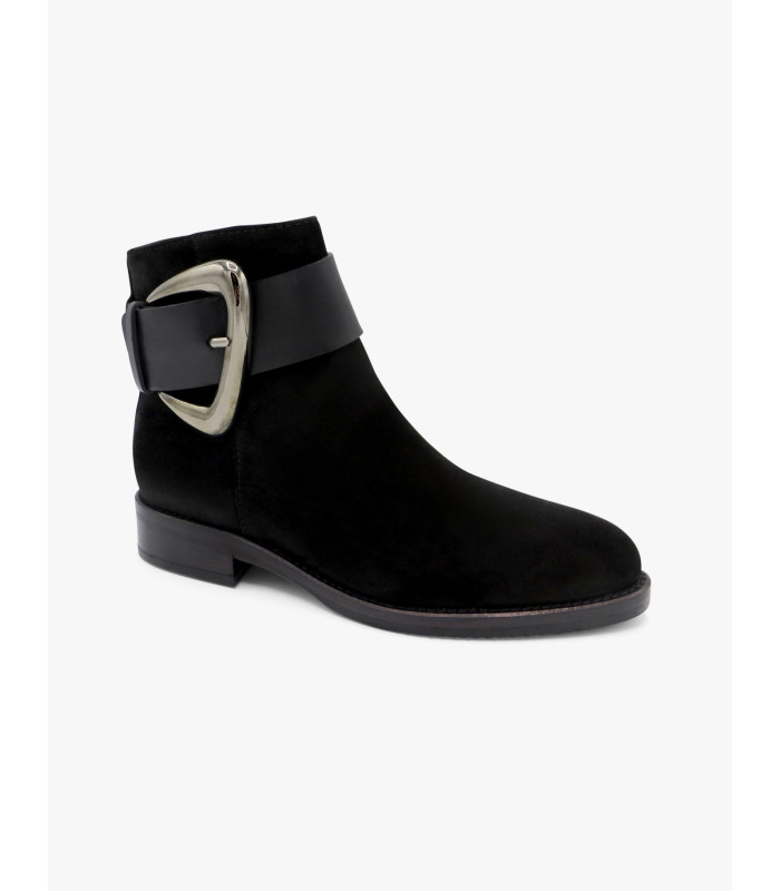 Botín hebilla negro