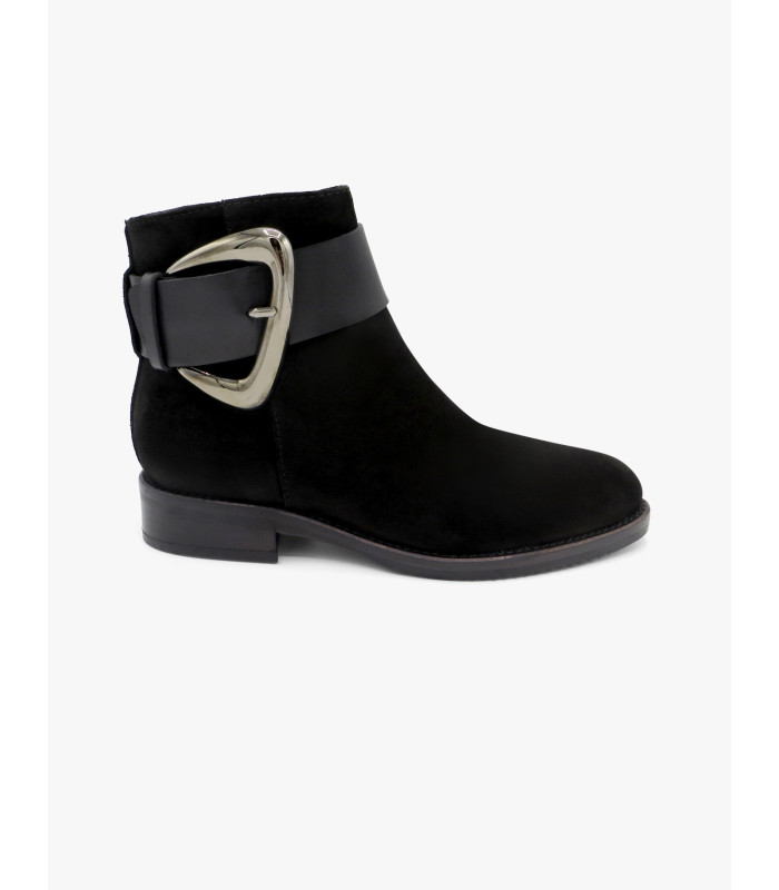 Botín hebilla negro