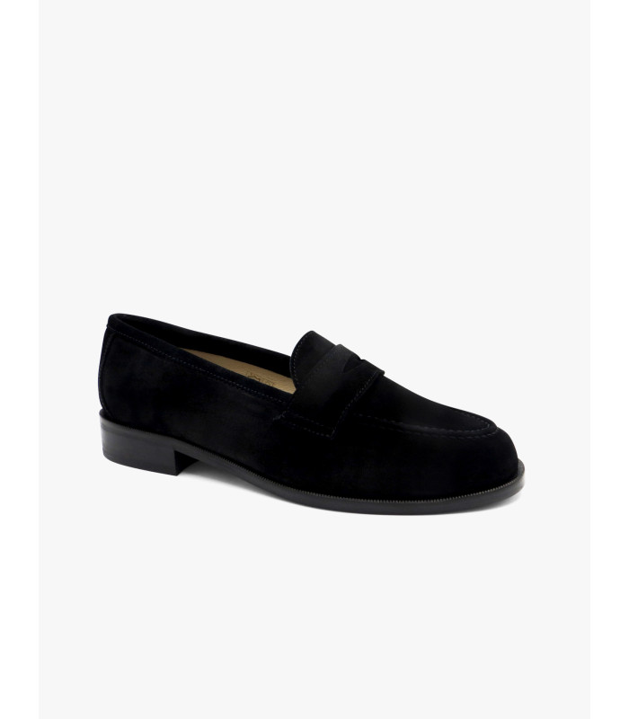 Black split suede loafer José Luis Deza