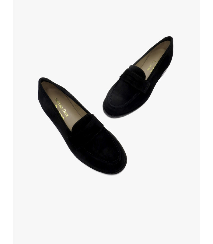 Black split suede loafer José Luis Deza - image 3