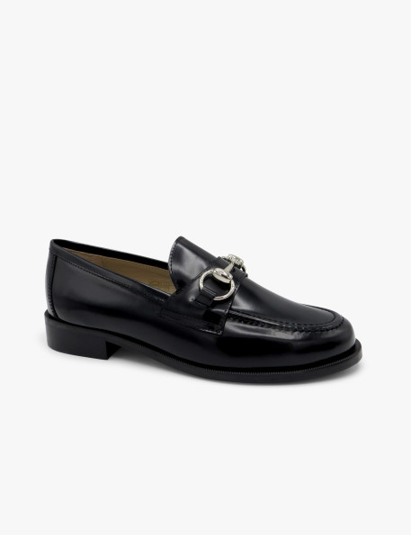 Black buckle loafer José Luis Deza