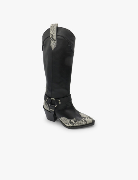 Snake-print boot Dansi