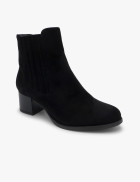 Botín suede negro