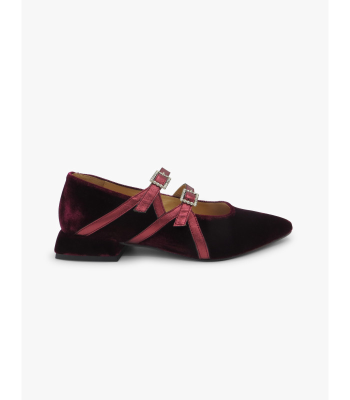 Burgundy Mary Janes Dansi - image 2