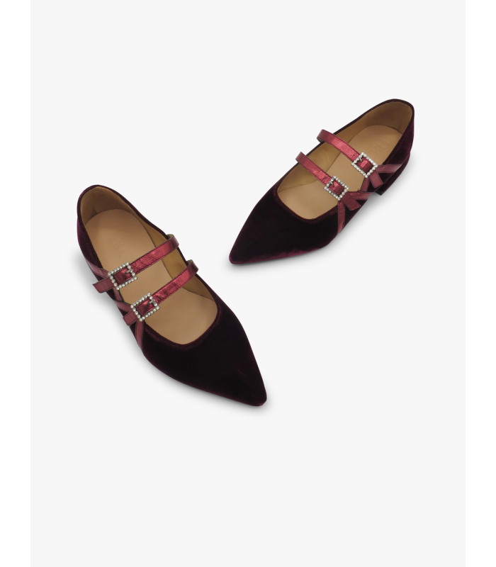 Burgundy Mary Janes Dansi - image 3