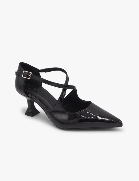 Patent crossover court shoe Dansi