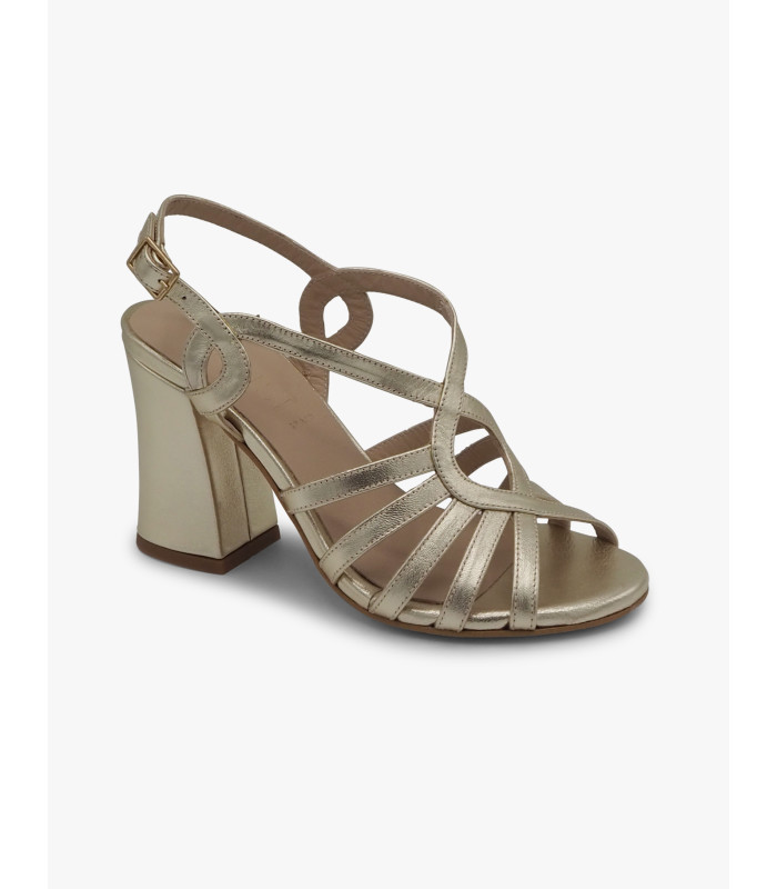 Sandalia metaliza oro