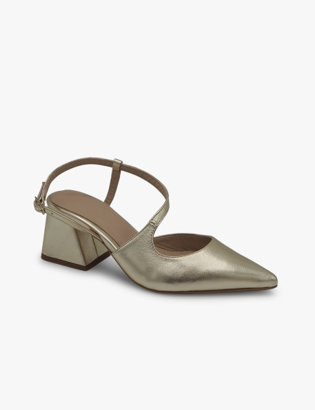 Gold crossover shoe Dansi