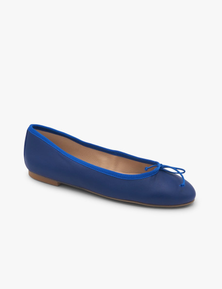 Cobalt ballet flat Laura Deza