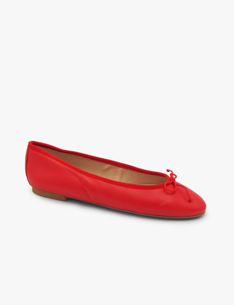 Red ballet flat Laura Deza