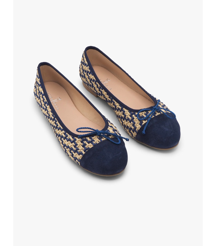 Bailarina serraje azul