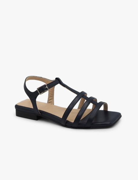 Sandalia tiras azul marino