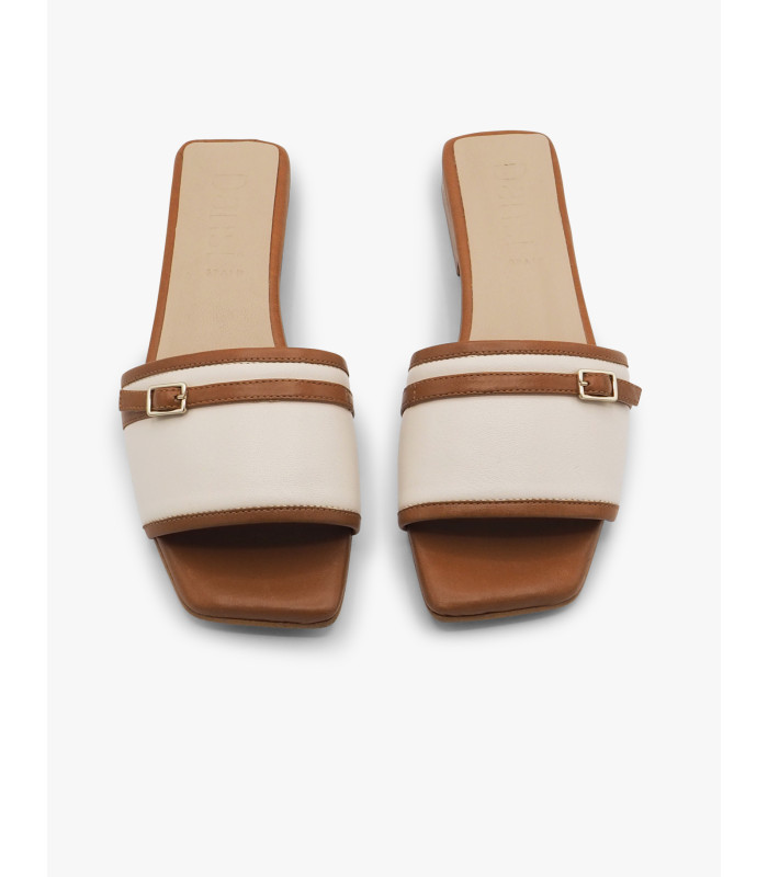 Sandalia plana blanca