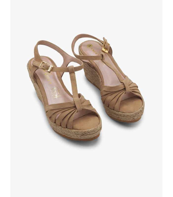 Sand suede espadrille Laura Deza - image 3