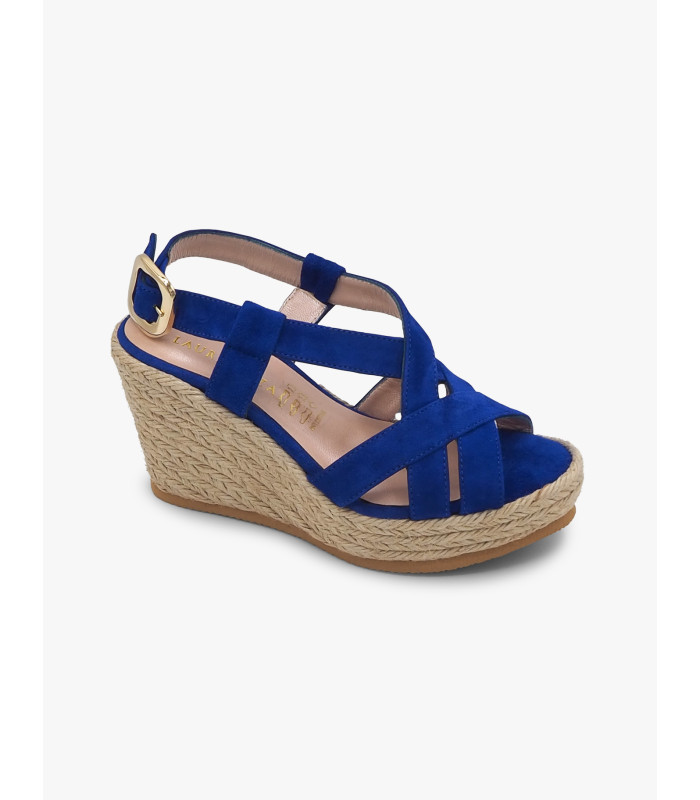Electric blue espadrille Laura Deza