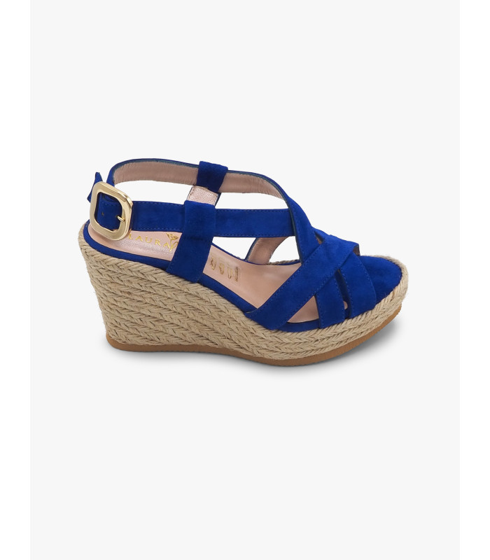 Alpargata azul eléctrico