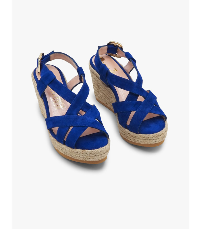 Alpargata azul eléctrico