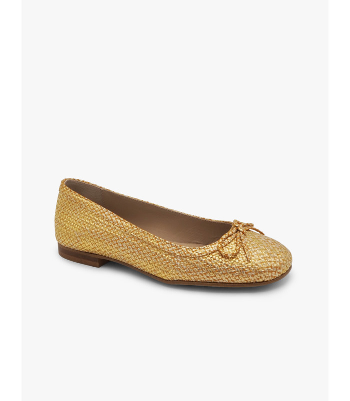 Gold ballet flat Dansi